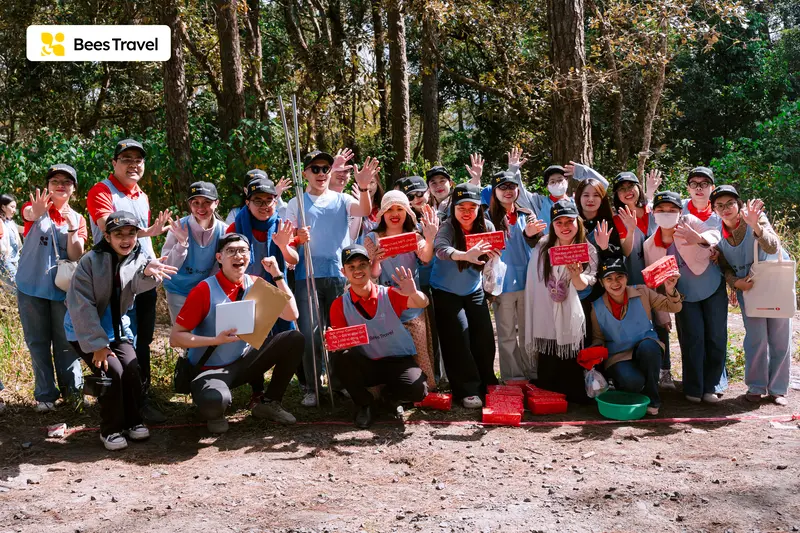 Đoàn Techcombank R12 có mặt tại Đà Lạt